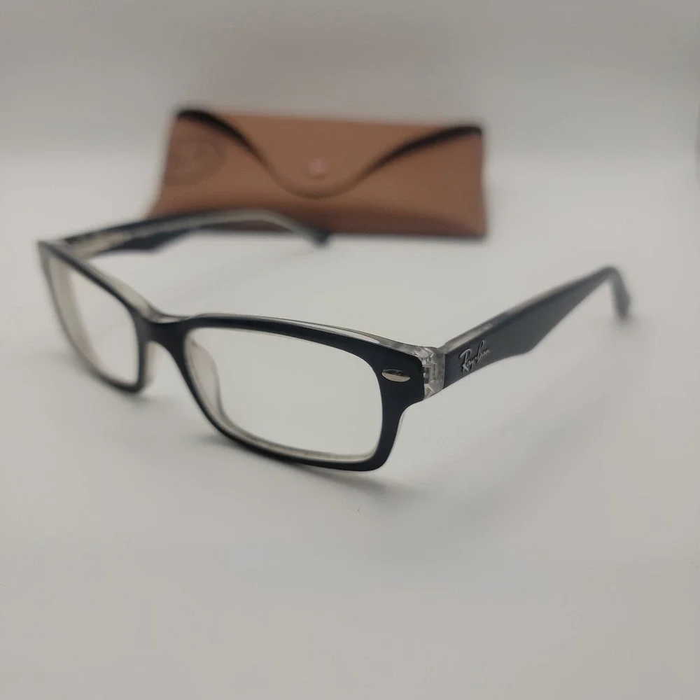 Ray-Ban Junior Kids Rectangular Eyeglass Frames Only RB1530 3529 Black 48-18-130